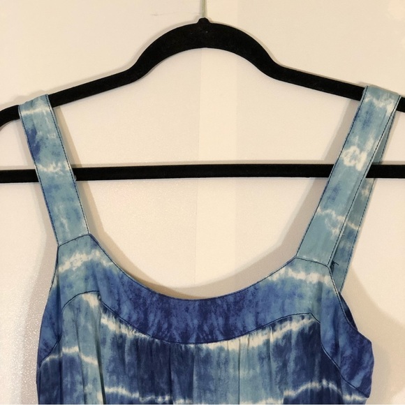 Beach Lunch Lounge Coley Tie Dye Sleeveless Lightweight Sundress with Tie String - Picture 4 of 14